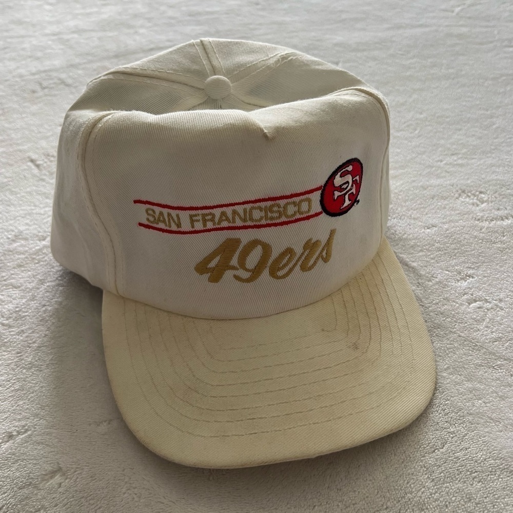 Vintage 90s San Francisco 49ers ANNCO Snapback Hat NFL Gear Super Bowl